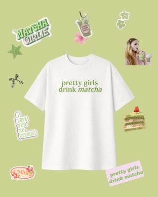 Pretty Girls Drink Matcha Oversized T-Shirt