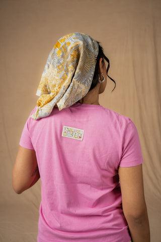 Back view of pink washed Sweet & Spicy regular fit tee