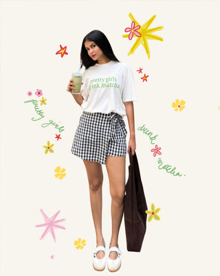 Pretty Girls Drink Matcha Oversized T-Shirt